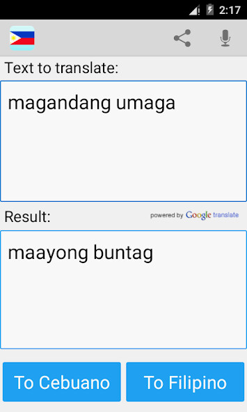 Play Filipino Cebuano Translator 