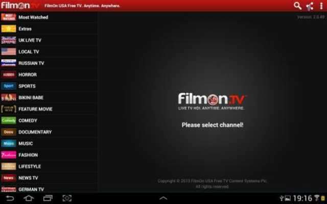 Play FilmOn FREE TV Chromecast DLNA 
