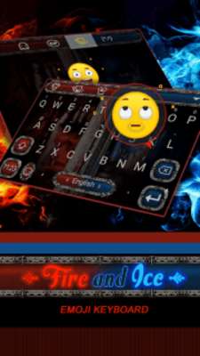 Play Fire and Ice Theme&Emoji Keyboard 