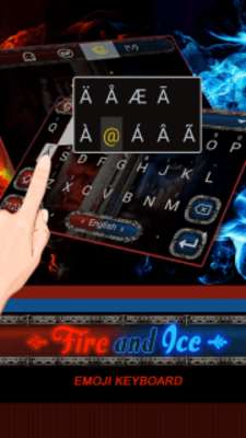 Play Fire and Ice Theme&Emoji Keyboard 