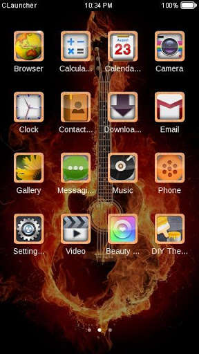 Play APK Fire Guitar Theme HD  and enjoy Fire Guitar Theme HD with UptoPlay com.cyou.cma.clauncher.theme.v53da375274f404d613973e56