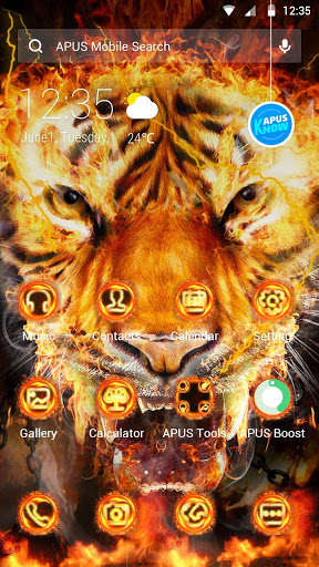 Play APK Flame Cool Tiger- APUS Launcher Free Theme  and enjoy Flame Cool Tiger- APUS Launcher Free Theme with UptoPlay com.apusapps.theme.i_flame_cool_tiger_5a84b91a6f