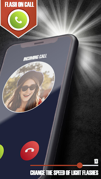 Play Flash on call and SMS 