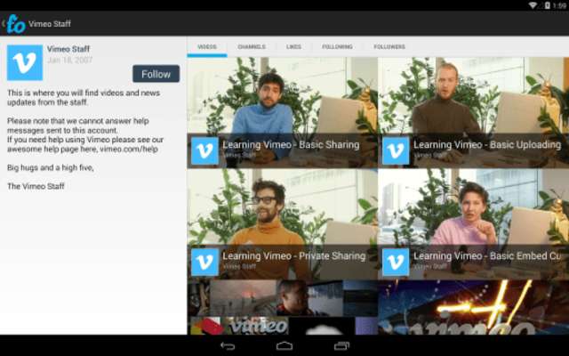 Play Flimo HD for Vimeo 