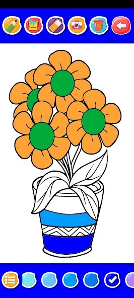 Play flower coloring book 