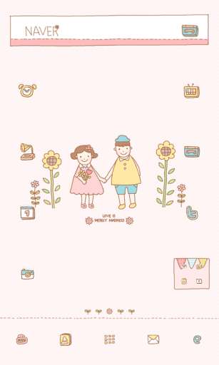 Play APK Flower dodol launcher theme  and enjoy Flower dodol launcher theme with UptoPlay com.iconnect.launcher.theme.FlowerCouple
