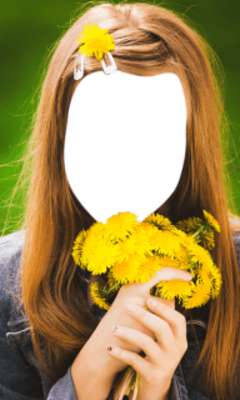 Play Flower Hairstyle Photo Montage 
