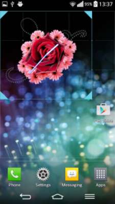 Play Flowers Clock Widget 