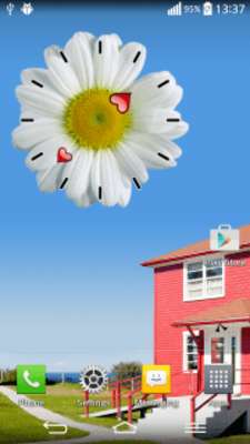 Play Flowers Clock Widget 