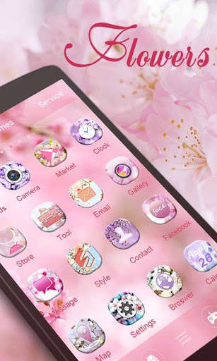 Play APK Flowers GO Launcher Theme  and enjoy Flowers GO Launcher Theme with UptoPlay com.gau.go.launcherex