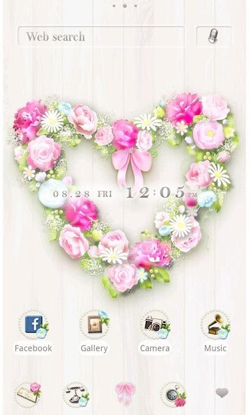 Play APK Flower Theme-Heart Wreath-  and enjoy Flower Theme-Heart Wreath- with UptoPlay jp.co.a_tm.android.plus_heart_lease