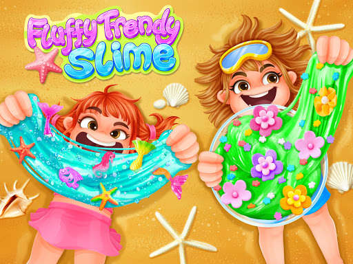 Play Fluffy Trendy Slime - Mermaid & Flower Slime Fun  and enjoy Fluffy Trendy Slime - Mermaid & Flower Slime Fun with UptoPlay