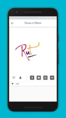 Play focus n filters - Name Art 