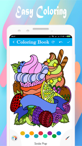Play food coloring book 
