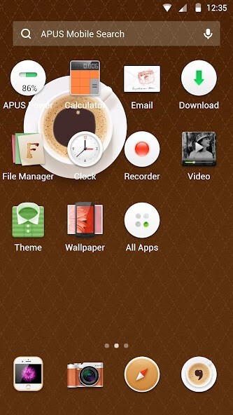 Play Food&I Love Coffee-APUS launcher theme  and enjoy Food&I Love Coffee-APUS launcher theme with UptoPlay