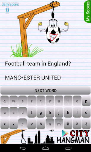 Play APK Football Hangman  and enjoy Football Hangman with UptoPlay de.imario.hangman_football