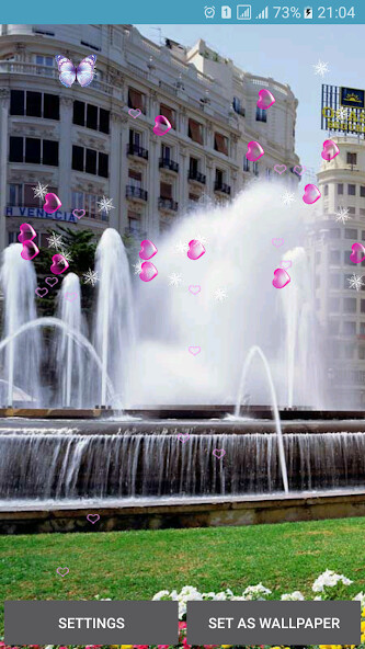 Play fountain live wallpapers 