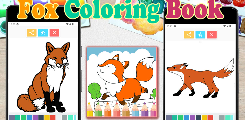 Play fox coloring book 