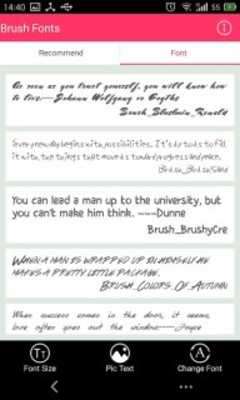 Play Free font - Brush for Samsung 