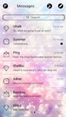 Play (FREE) GO SMS PRO CLOUDS THEME 