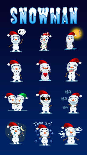 Play APK (FREE) GO SMS SNOWMAN STICKER  and enjoy (FREE) GO SMS SNOWMAN STICKER with UptoPlay com.jb.gosms