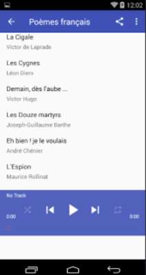 Play french audio books 