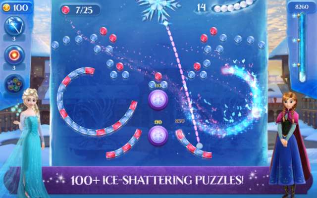 Frozen Free Fall Icy Shot online game with UptoPlay