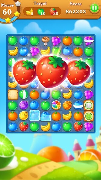 Play APK Fruits Bomb  and enjoy Fruits Bomb with UptoPlay com.sweetmatch3gamesmania.fruitsbomb