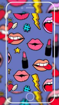 Play Fun red lips graffiti theme 3d 