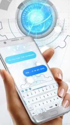 Play Future Tech Cool White blue Armor keyboard 