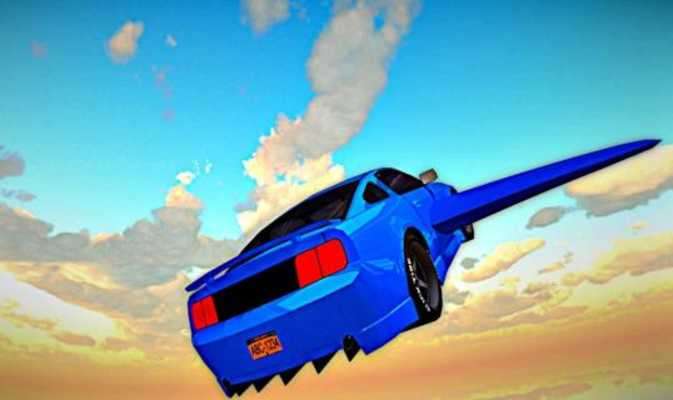 Play Futuristic Driving Flying Car 