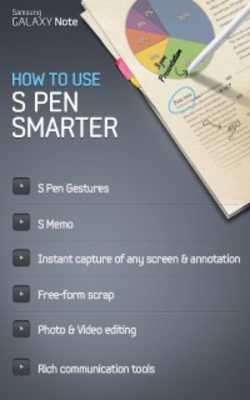 GALAXY Note S Pen User Guide online game with UptoPlay