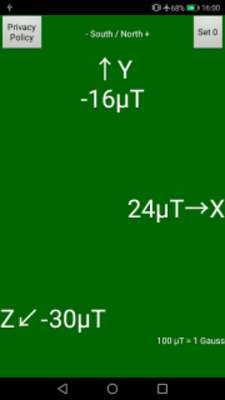 Play Gauss meter - Magnetic sensor 