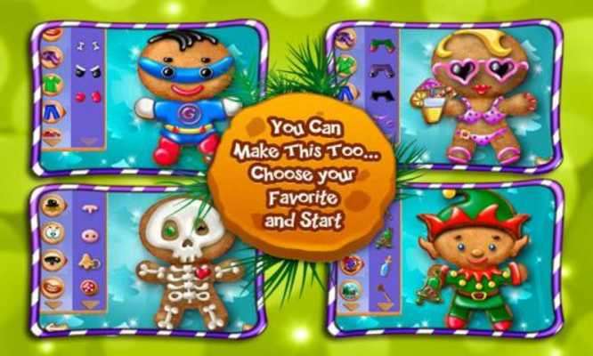 Play Gingerbread Dress Up XMAS Game 