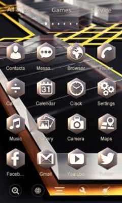 Play Glass 3D GO Launcher 