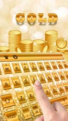 Play Glitter gold keyboard 