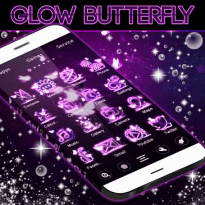 Play Glow Butterfly Go Launcher 