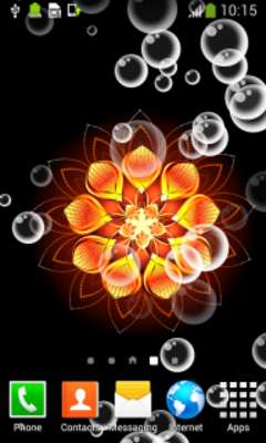 Play Glowing Flower Live Wallpapers 