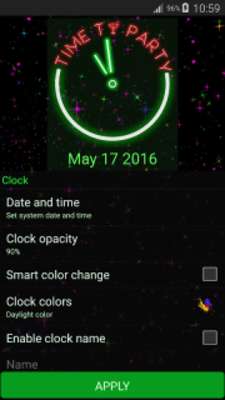 Play Glowing Neon Clock 