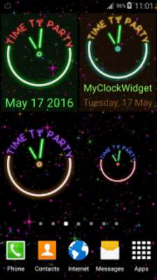 Play Glowing Neon Clock 