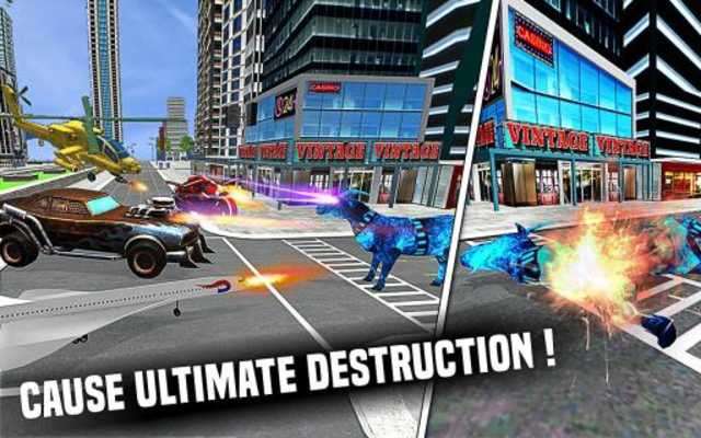 Play Goat Flying Robot: Super Eye Laser and Horn Attack 