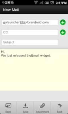 Play GO Email Widget Play GO Email Widget