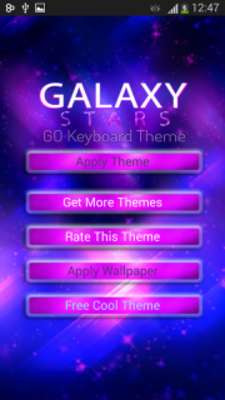 Play GO Keyboard Galaxy Stars Theme Play GO Keyboard Galaxy Stars Theme