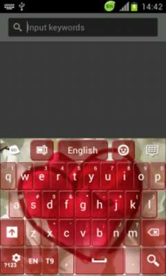 Play GO Keyboard Love Petals 