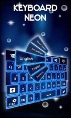 Play GO Keyboard Neon Blue 
