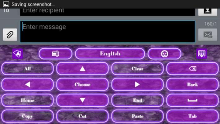 Play GO Keyboard Purple Neon 