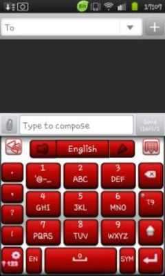 Play GO Keyboard Red and White Theme 
