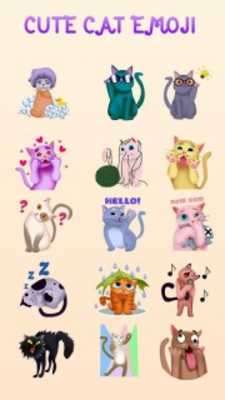 Play GO Keyboard Sticker Cute Cat Emoji 