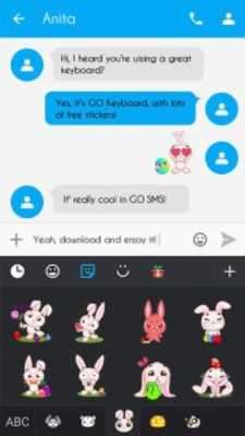 Play GO Keyboard Sticker Easter Bunny 