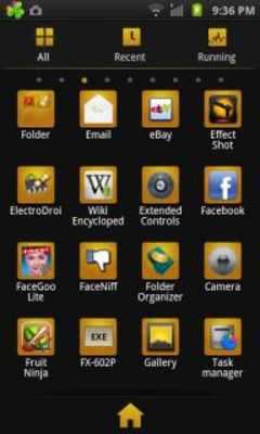 Play GO Launcher EX Theme BlackGold 